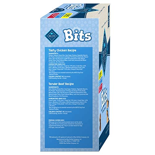 Blue Buffalo Blue Bits Soft-Moist Training Dog Treats – Variety Pack, 22 oz