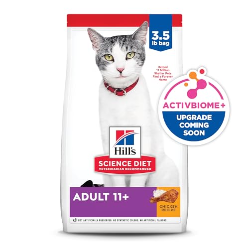 Hill’s Science Diet Senior Cat Food – Chicken, 11+ Adult, 3.5 lb