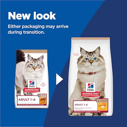 Hill’s Science Diet Adult Cat Food – Chicken & Brown Rice, 7 lb