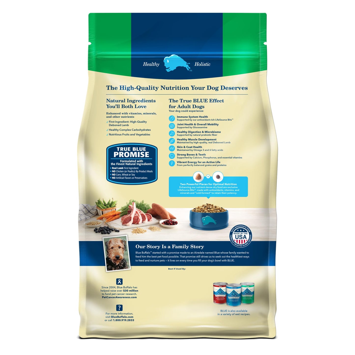 Blue Buffalo Life Protection Adult – Lamb, 34 lb