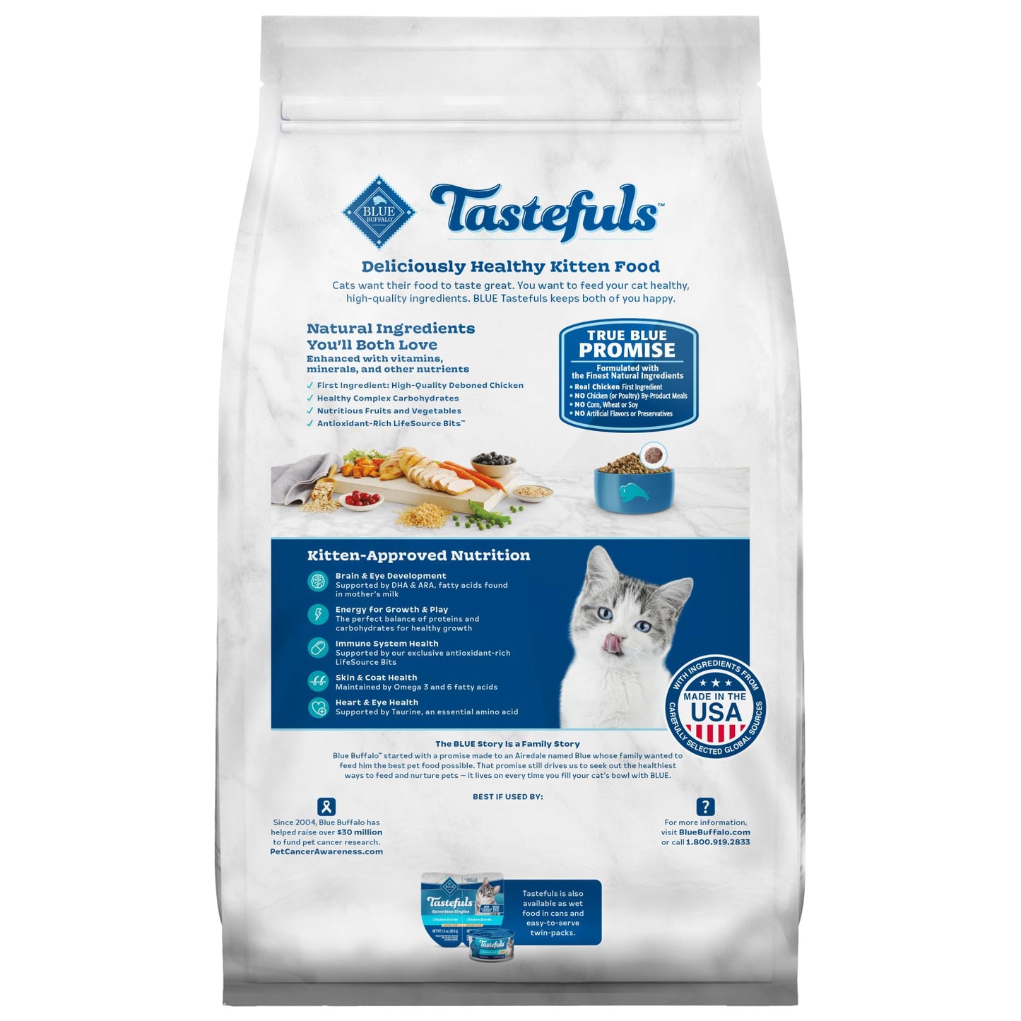 Blue Buffalo Tastefuls Kitten Food – Chicken, 7 lb