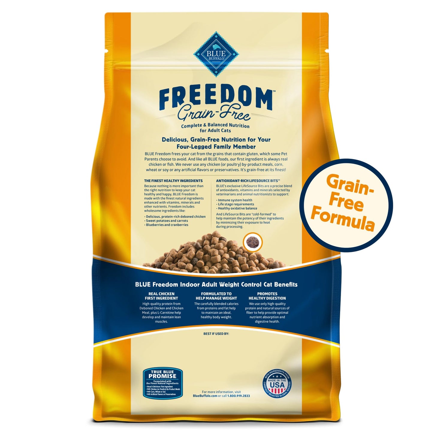 Blue Buffalo Freedom Cat Food – Chicken, 11 lb
