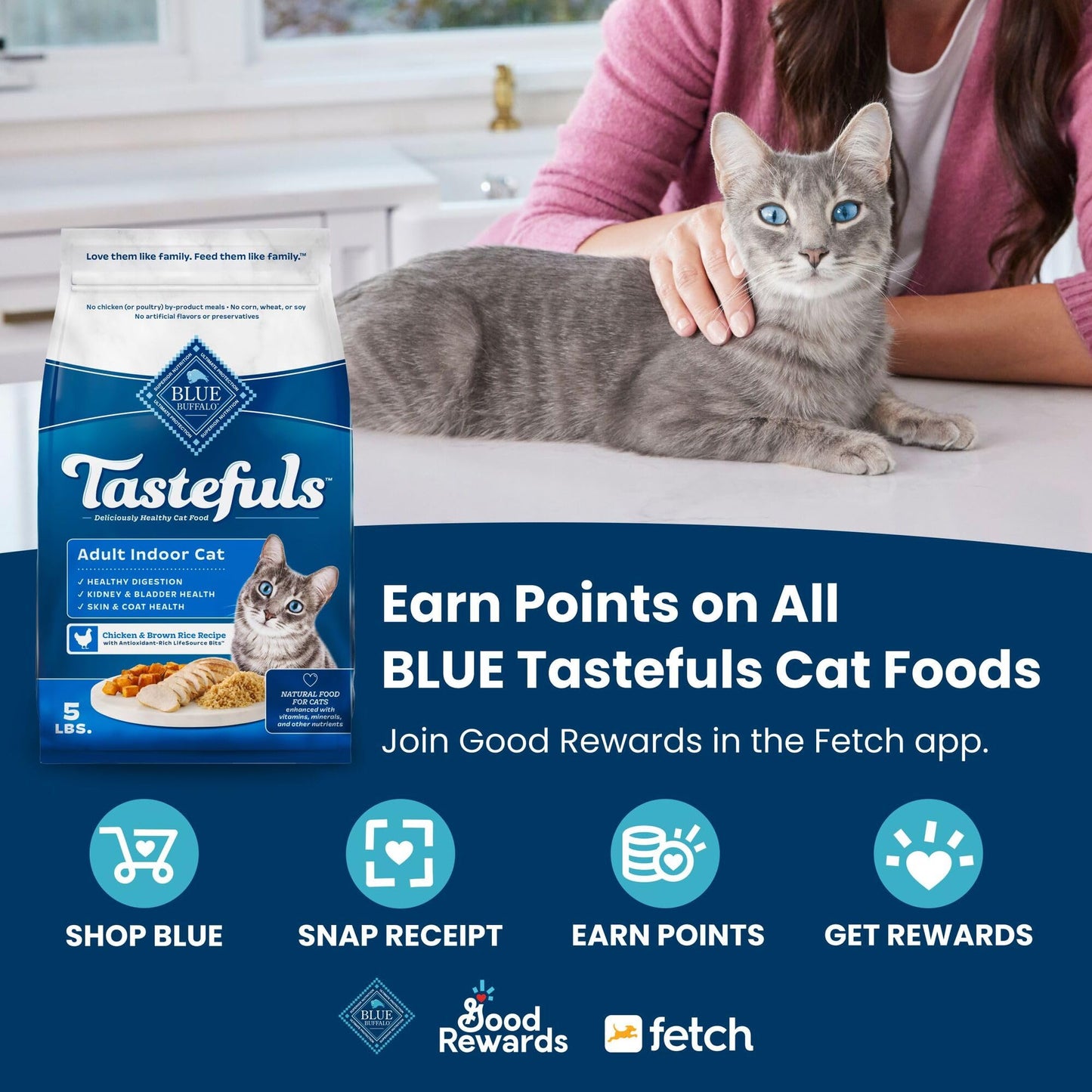 Blue Buffalo Tastefuls Kitten Food – Chicken, 7 lb