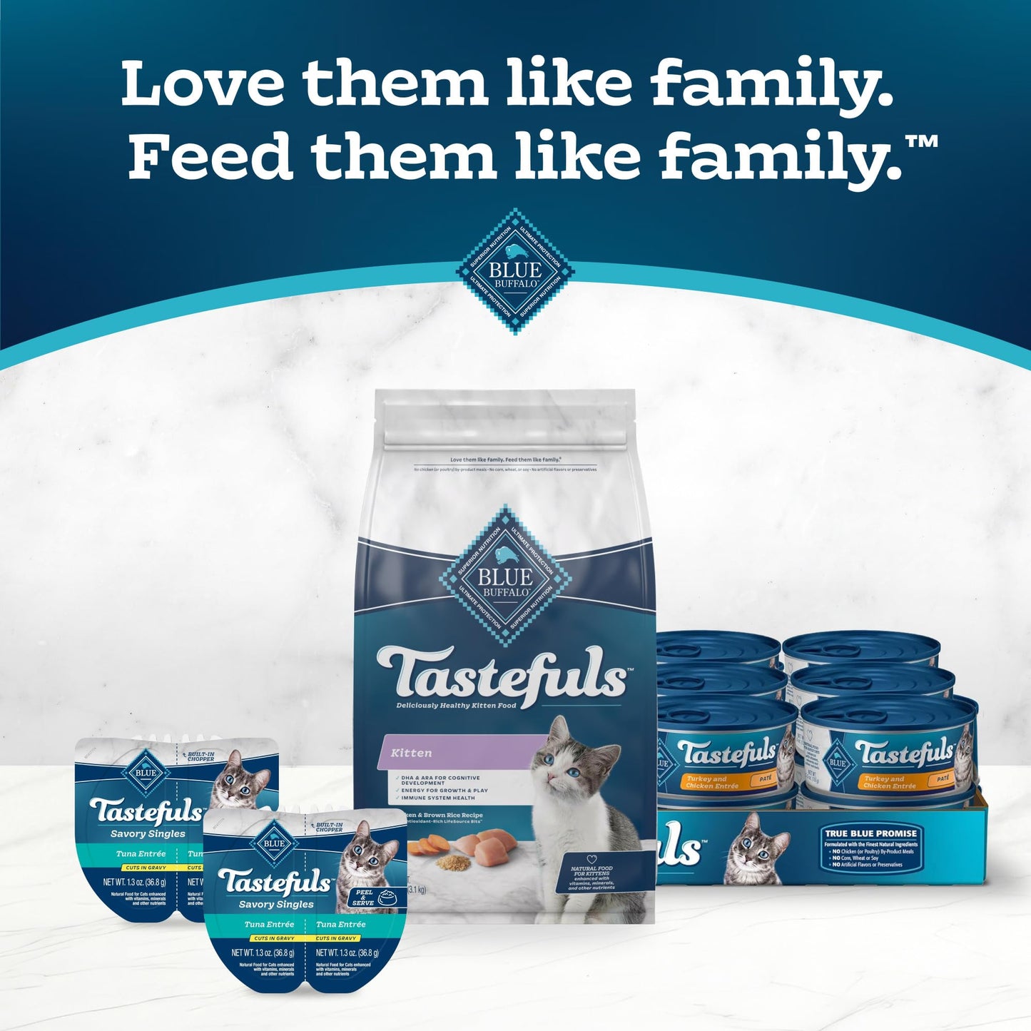 Blue Buffalo Tastefuls Kitten Food – Chicken, 7 lb