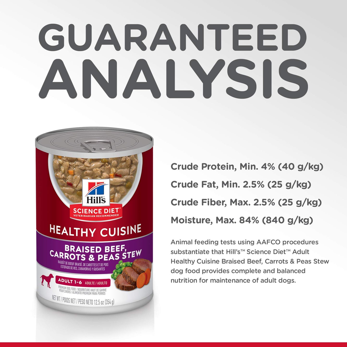 Hill’s Science Diet Healthy Cuisine Wet Dog Food – Braised Beef, 12.5 oz