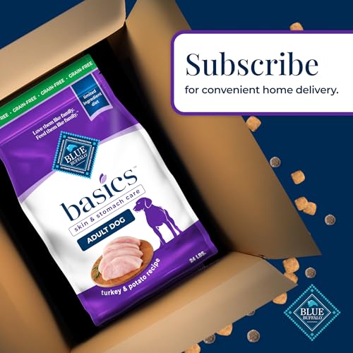 Blue Buffalo Basics Adult Dry Dog Food – Turkey, 24 lb