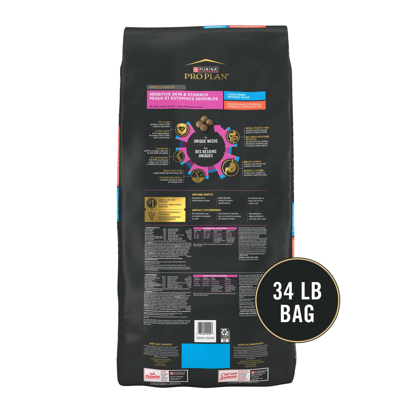 Purina Pro Plan Large Breed Dog Food – Salmon & Rice, Sensitive Skin