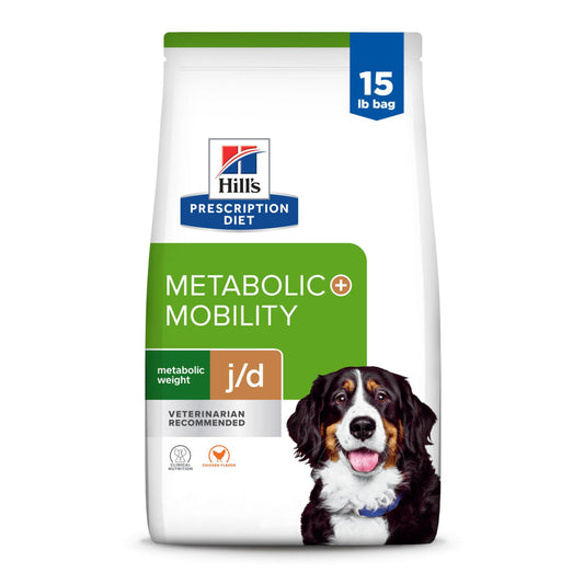 Hill’s Prescription Diet Metabolic + Mobility Dog Food – Chicken, 15 lb