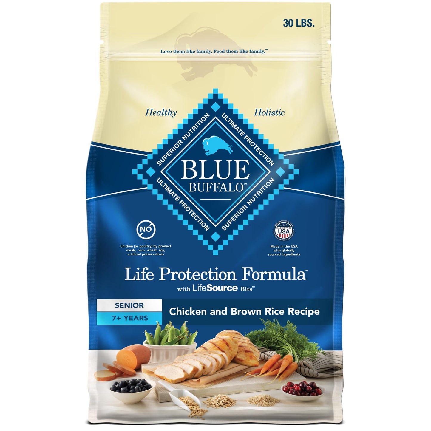 Blue Buffalo Life Protection Senior – Chicken, 30 lb