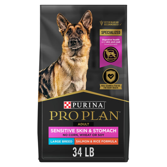Purina Pro Plan Large Breed Dog Food – Salmon & Rice, Sensitive Skin